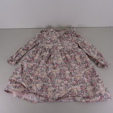 Janie and Jack Pale Rose Floral The Unicorn Garden Dress Size 3 Pink