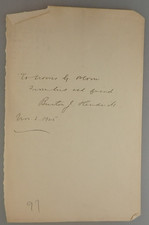 Autograph US writer Burton J. Hendrick 1925 (148254)
