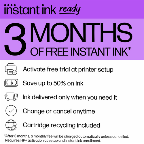 HP DeskJet 2855e All-in-One Printer w/ 3 Months Instant Ink for free w/ HP+ - Picture 2 of 7