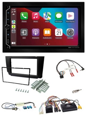 ESX 2DIN DAB USB Steering Wheel Bluetooth Car Stereo for Seat Ibiza 2017-2021 Black