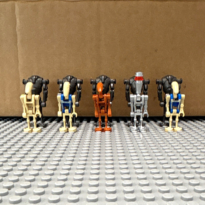 LEGO Star Wars Battle Droid & Super Battle Droid Minifigure Lot of 5