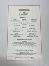 Grand Hotel Mackinac Island Breakfast Menu Gold Logo