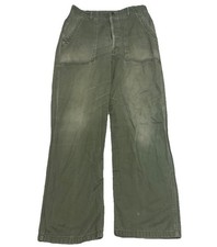VTG Military 1940s US Army Men  s Medium Field Trousers Pants 30x30 Button Fly