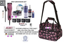 Wahl KM5 GROOMER STUDENT KIT CLIPPER 4 BLADES,8 Stainless Steel COMB SET,CASE 