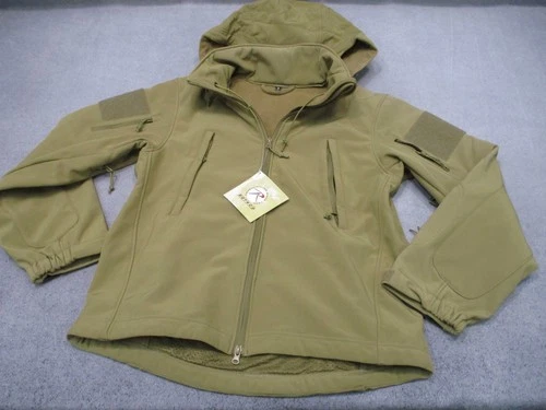 New Rothco Special Ops Tactical Soft Shell Jacket Coyote Brown Size Small 9867 - product listing photo