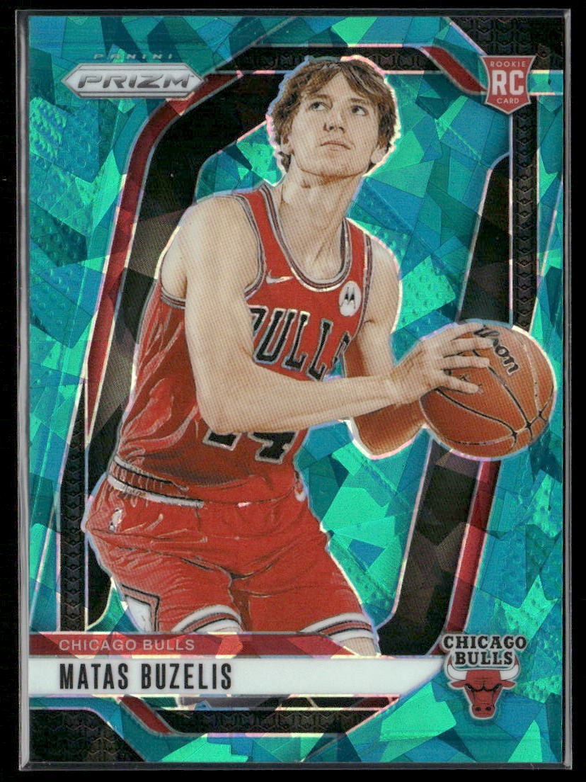 2024-25 Panini Prizm - Matas Buzelis #252 Teal Ice Prizm /225 (RC)