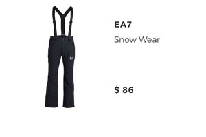 EA7 Emporio Armani Womens Black Snow Bib Pants Waterproof Insulated XL 33"