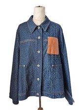 Loewe Blue Anagram Denim Workwear Jacket