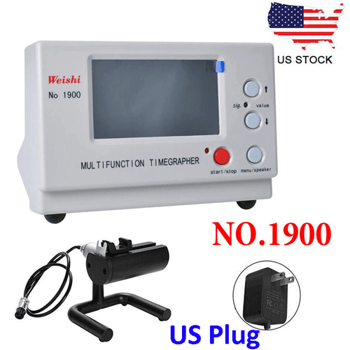 Weishi Timegrapher No.1000 Mechanical Watch Timing Machine Multifunction US Plug