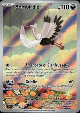 Bombirdier scarlatto e violetto AR 219/198 Italiano Pokemon Card Near Mint