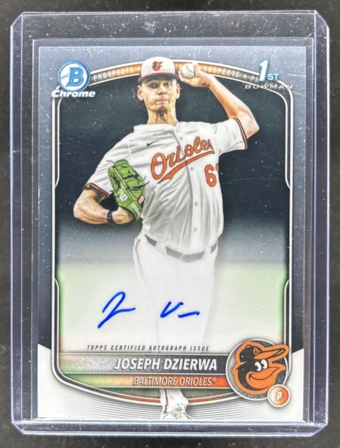 2025 Bowman Draft Joseph Dzierwa Chrome Auto 1st Prospect #CPA-JD Orioles