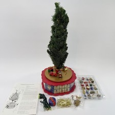 Vtg 1996 Avon Christmas Is Coming Musical Tree Advent Complete Working Properly