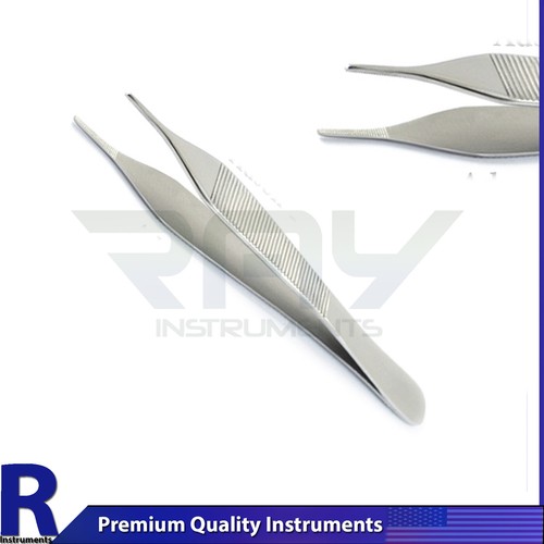 Surgical Adson Kocher Tweezers Tissue Dressing Dissecting Suturing Micro Surgery - Picture 3 of 4