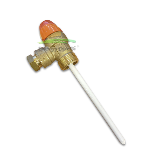 Sicherheitsventil M / Kupferrohr kombiniert Druck/Temperatur 3/4" x 15 7 bar - Bild 1 von 3