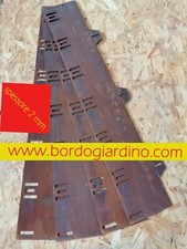 Bordura in acciao Corten decorata