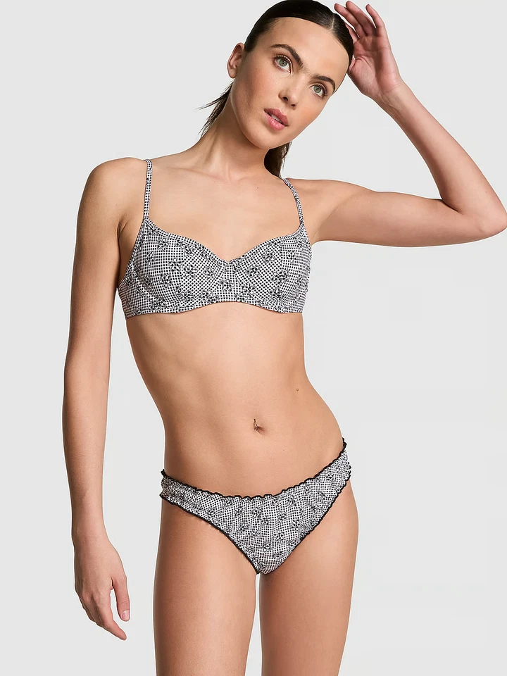 Frankies 粉色比基尼 Buttercup 比基尼上衣和哈德逊比基尼底部 2 件 XL — 第 3/4 张图片