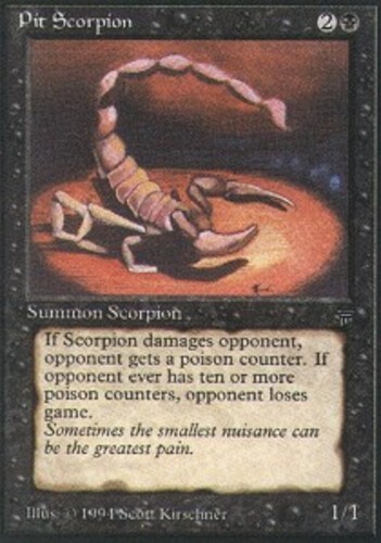 MTG magic cards 1x Pit Scorpion Legends Light Play, English