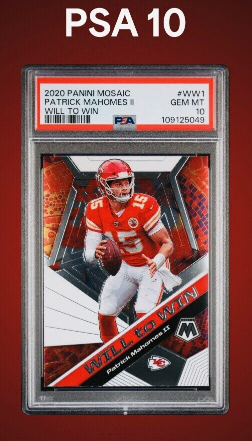Patrick Mahomes trading card