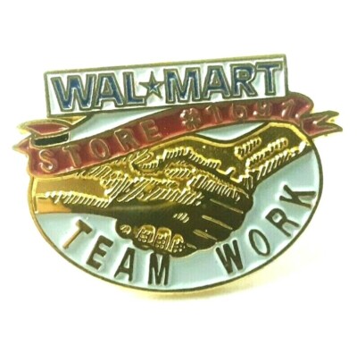 Walmart Kansas Store 1691 Team Work Hand Shake Pin with Back by 82 Promotions