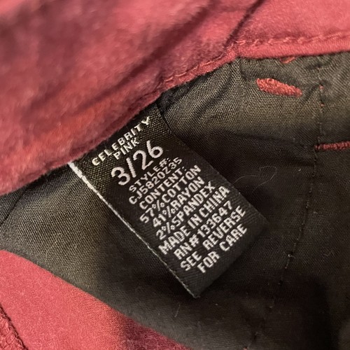 celebrity pink womens 26 x 29 red Low rise skinny jeans Burgundy Stretch - 第 6/6 張圖片