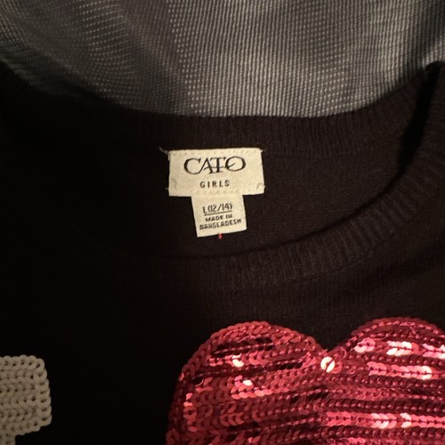 Girls Size Large 12/14 Cato Love Sweater - Picture 3 of 3