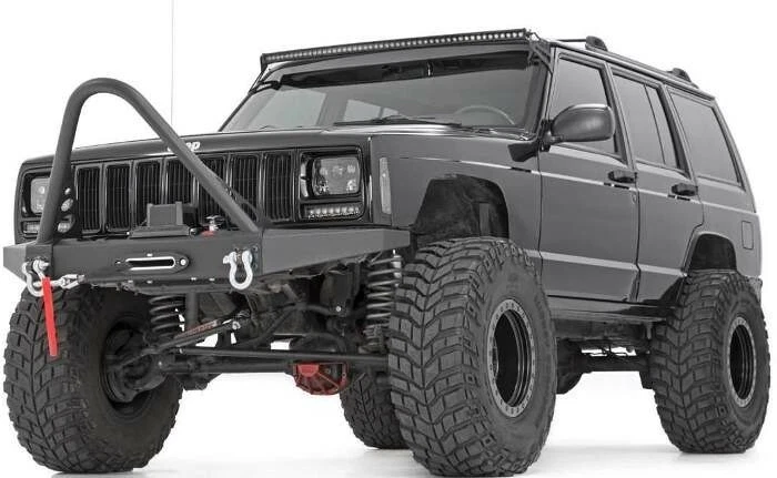 Soporte de montaje de parabrisas barra de luz curva SR 50"" 52" para 84-01 Jeep Cherokee XJ Foto 3 de 4