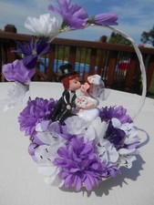 Vintage Wedding Kissing Bride &Groom Cake Topper -Wilton