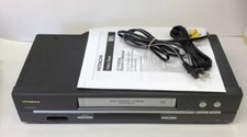 Hitachi VT-FX665A 4-Head VHS VCR Player/Recorder w/Manual V3