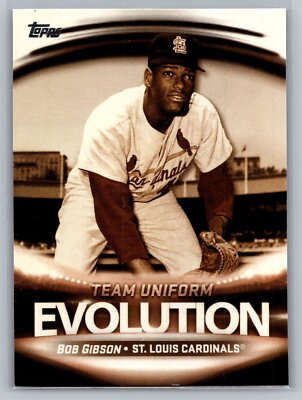 2019 Topps #EL-1 Bob Gibson / Yadier Molina Evolution Team Uniform