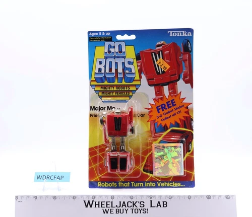 Major Mo Robot Sports Car 1985 Tonka Gobots Vintage Action Figure NEW MOSC #54