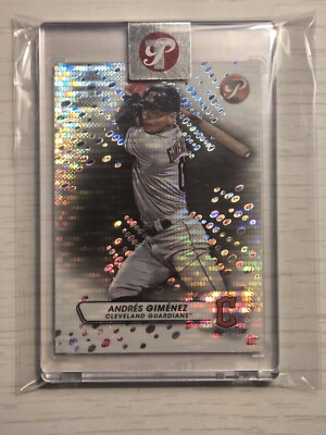 2023 Topps Pristine - Andres Gimenez Black Refractor 1/1 *VERY RARE SSP ...