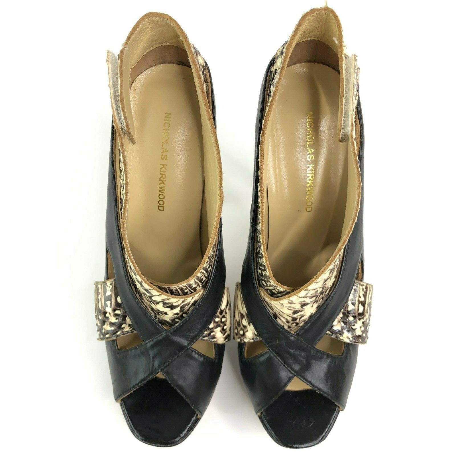 Nicholas Kirkwood Snakeskin Python Platform Peept… - image 11