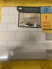 Art3d 10 pack Self Adhesive Wall Tiles Peel and Stick Backsplash Subway Tiles