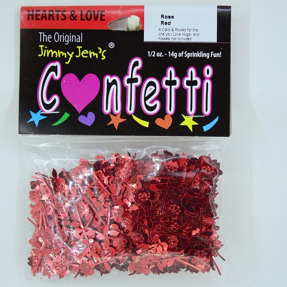 Confeti Rosa Rojo Abierto - 2 Piezas o 1/2 Lbs - ENVÍO GRATUITO (9254) Foto 2 de 4