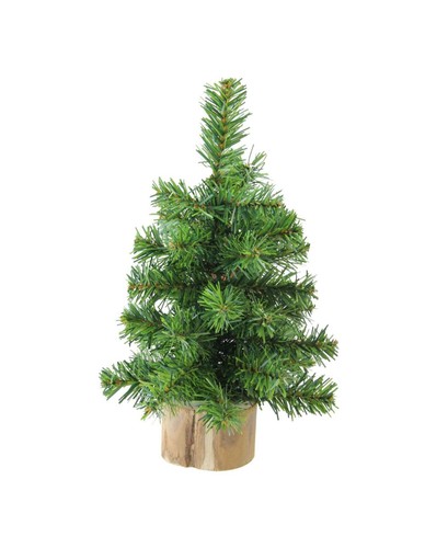 Northlight 10″ Alpine Artificial Christmas Tree With Wood Base Table Top Deco... - 第 1/2 張圖片