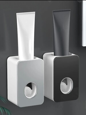 Automatic Toothpaste Dispenser Wall Mounted Holder Squeezer Bathroom Teeth G/B