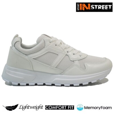 HERREN MEMORY FOAM RUNNING SNEAKER FREIZEIT JOGGING GYM WALKING SPORTSCHUHE GRÖßE