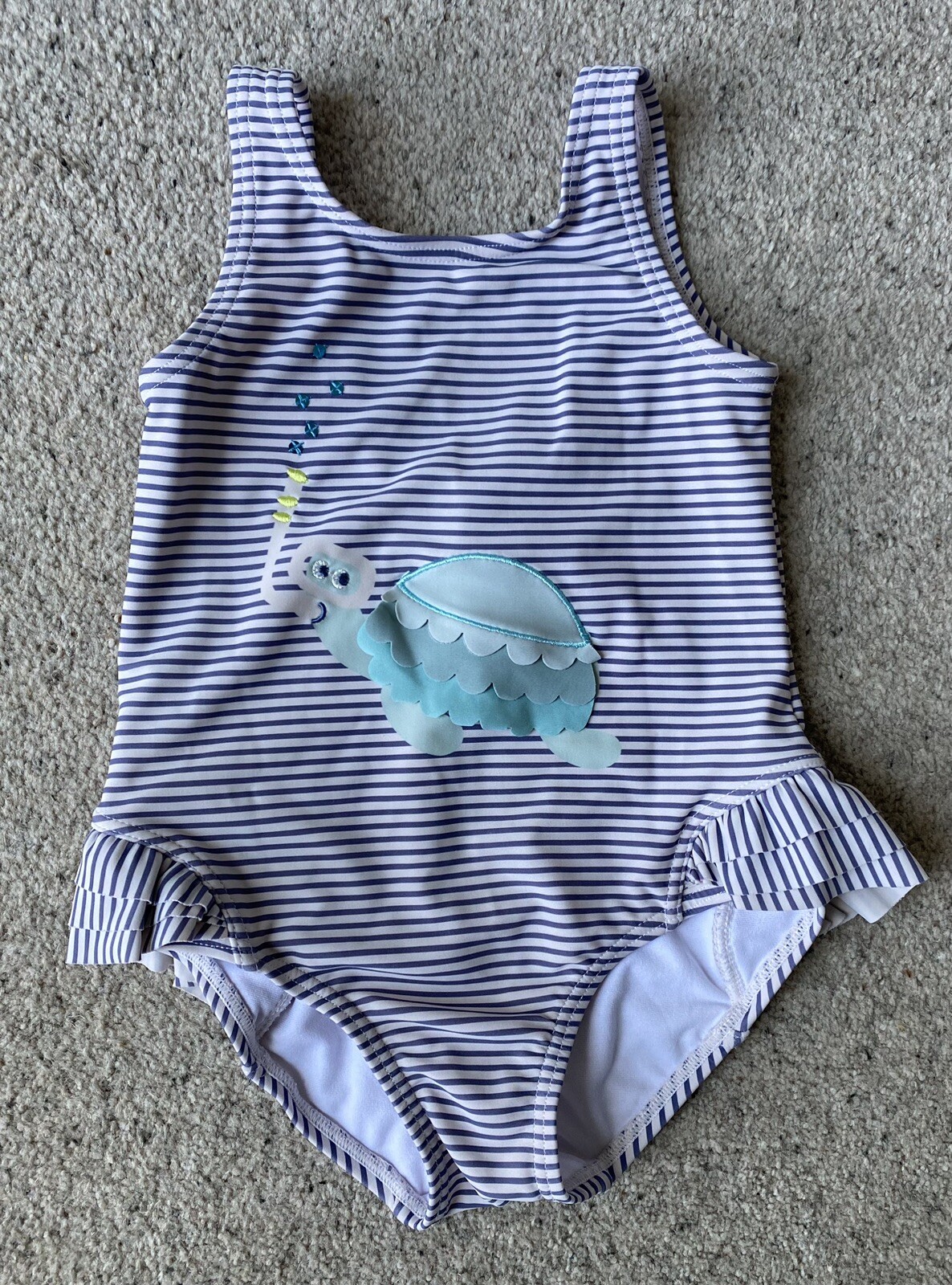 3 X Toddler Girls Swim Bundle Swimming Suits & Shorts Floral Next M&S 3