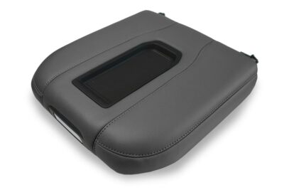 Fits 19-20 Chevrolet Silverado PVC Leather Console Lid Bucket Seat Cover Gray