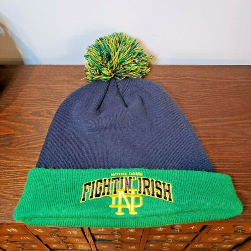 Irish NCAA Knit Hat Cap Pom Pom 