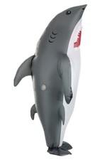Inflatable Funny Shark Costume Suit Outdoor Halloween Cosplay Party - Adult Size