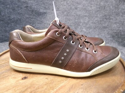 ECCO Golf Biom Hybrid HydroMax Spikeless Brown Leather Men Sh Size 43 US 9-9.5