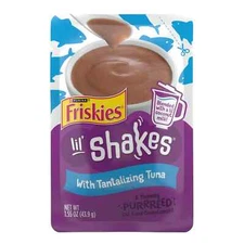 Friskies Lil' Shakes with Tantalizing Tuna Lickable Wet Puree Cat Food 1.55oz