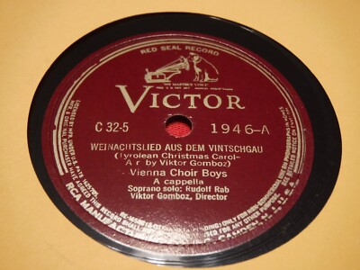 Vienna Choir Boys 78 RPM Victor 1946 Es Hat Sich Halt Eröffnet Weihnachtslied