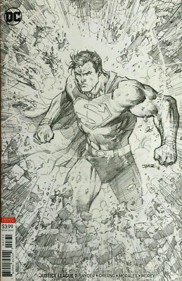 Justice League #7 Jim Lee Sketch 1:100 Variant Pencils Only