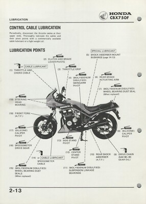 PDF Honda CBX750F (84-86) Digital Factory Shop Repair Manual CBX