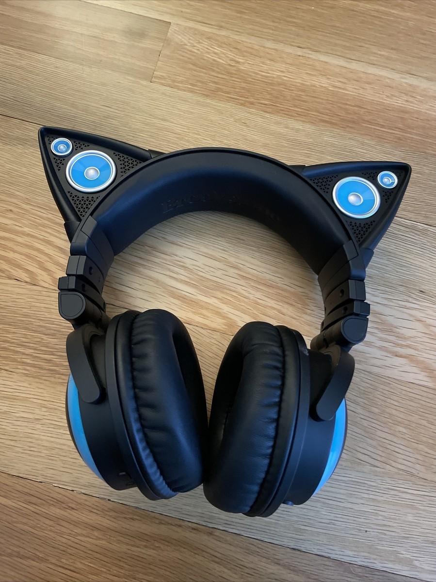 Brookstone Cat Ear Headphones Blue コスプレ Brookstone Blue Cat Ear Headphones With Speakers Axent Wear