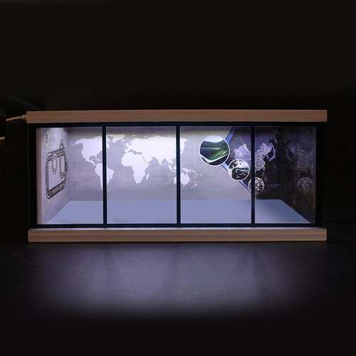 1/64 Diorama Estacionamiento Coche Modelo Iluminación LED Garaje Tienda Escena Pantalla Modelo - Imagen 8 de 23