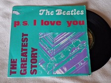 The Beatles P.S. I LOVE YOU 7" **VG+ Audio** Italian Import