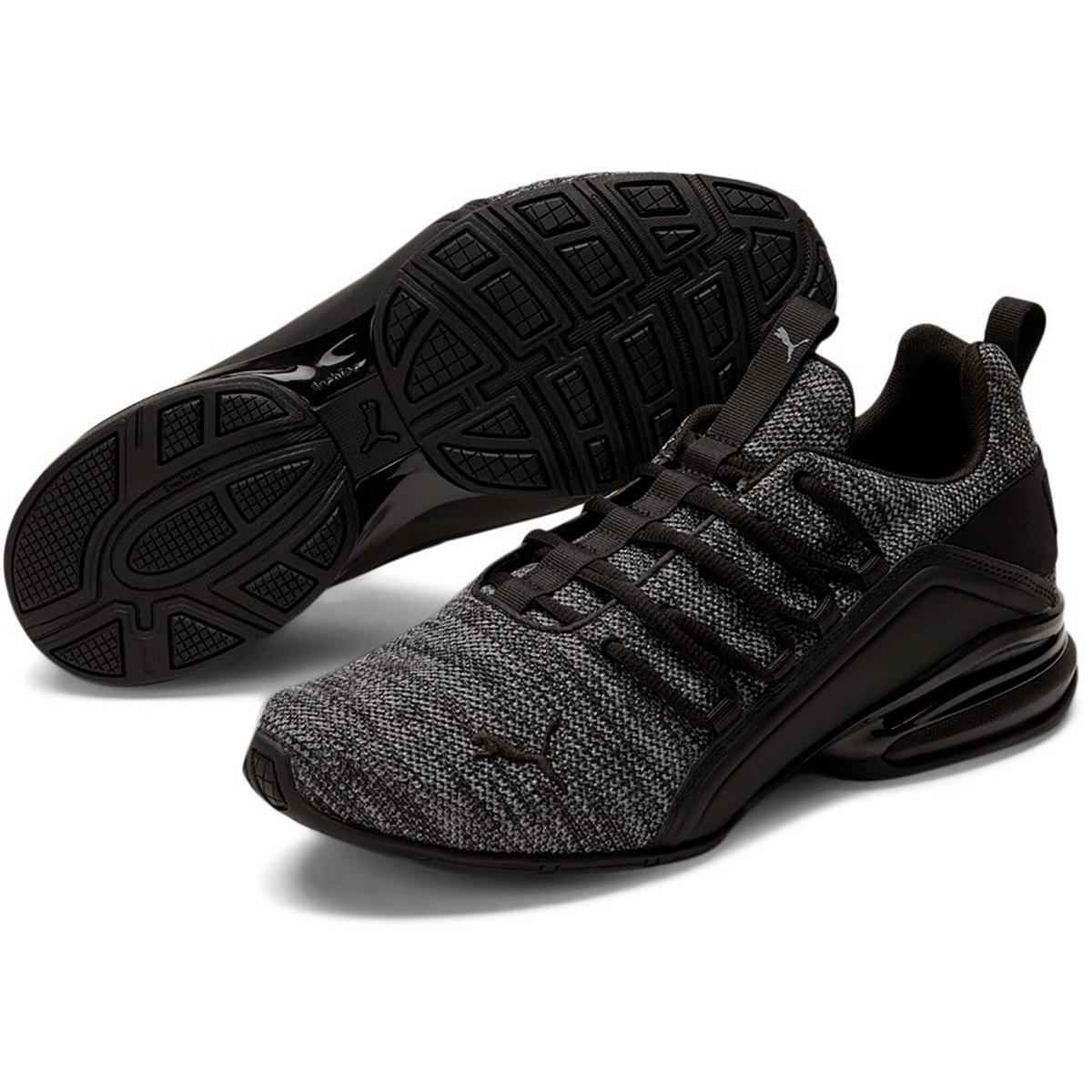 Мужские кроссовки Puma Axelion Black Mid Top Sneakers Shoes 9 Medium (D) BHFO 5139